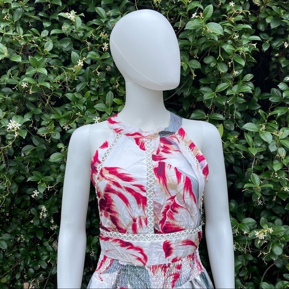 NWT Salty Crush Floral Print Halter Maxi Dress - Picture 10 of 13